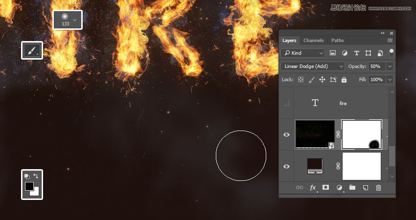 Photoshop設計火焰燃燒藝術字教程【英】