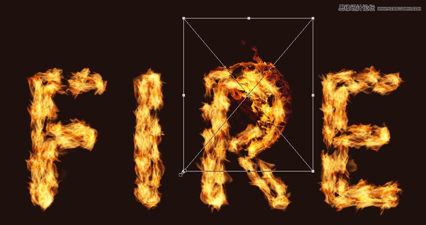 Photoshop設計火焰燃燒藝術字教程【英】