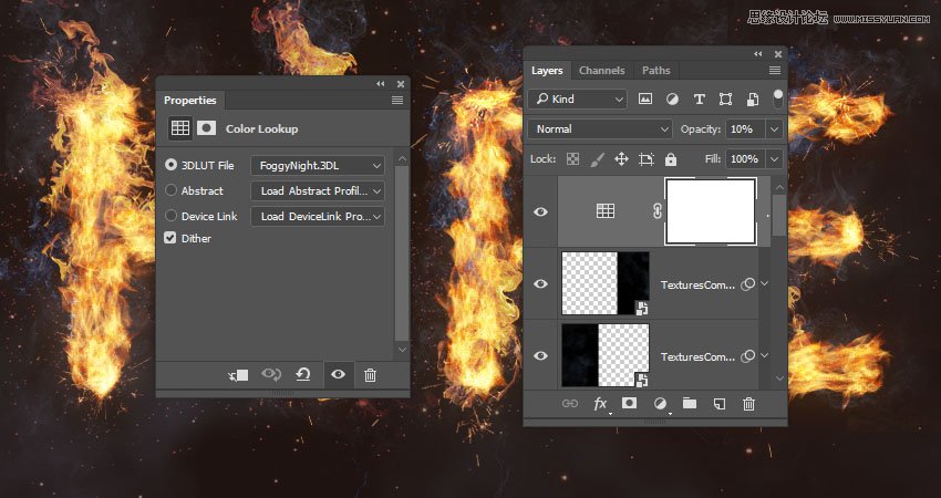 Photoshop設計火焰燃燒藝術字教程【英】