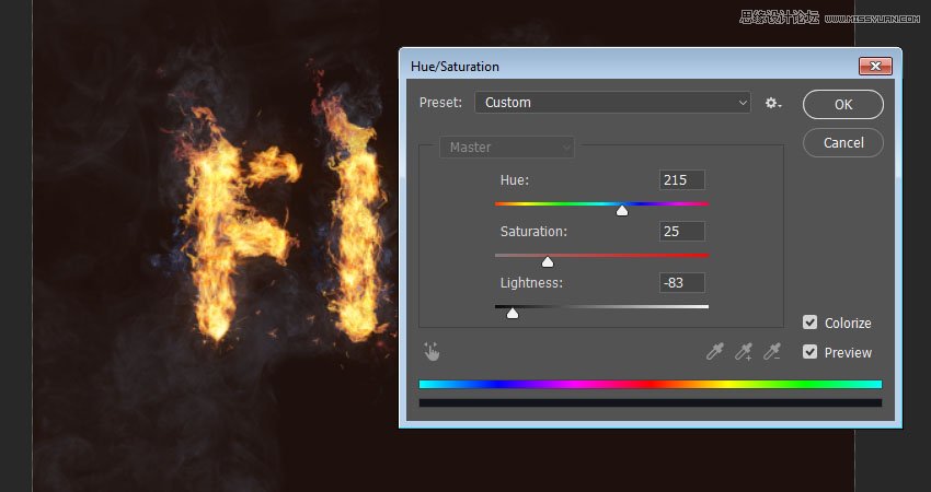 Photoshop設計火焰燃燒藝術字教程【英】