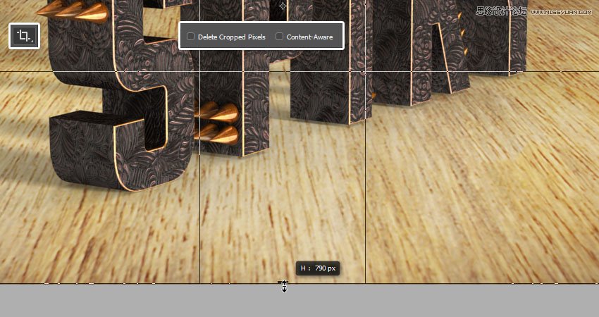 Photoshop制作金屬質(zhì)感的3D立體字【英】