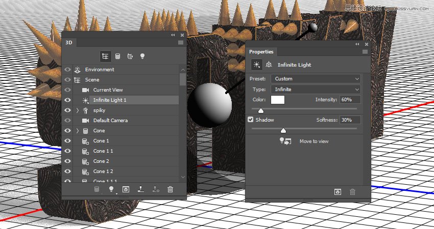 Photoshop制作金屬質(zhì)感的3D立體字【英】