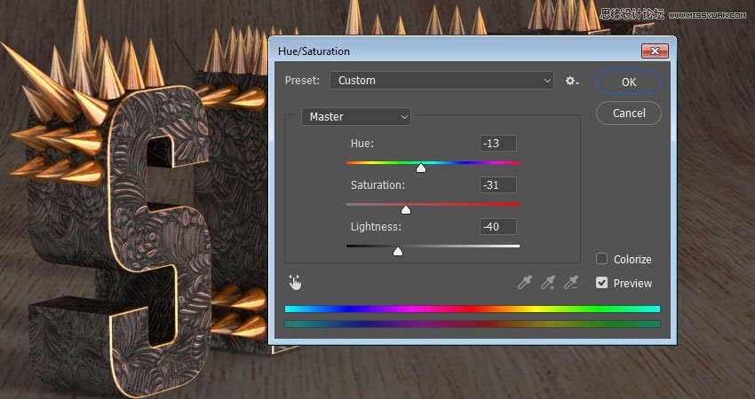 Photoshop制作金屬質(zhì)感的3D立體字【英】