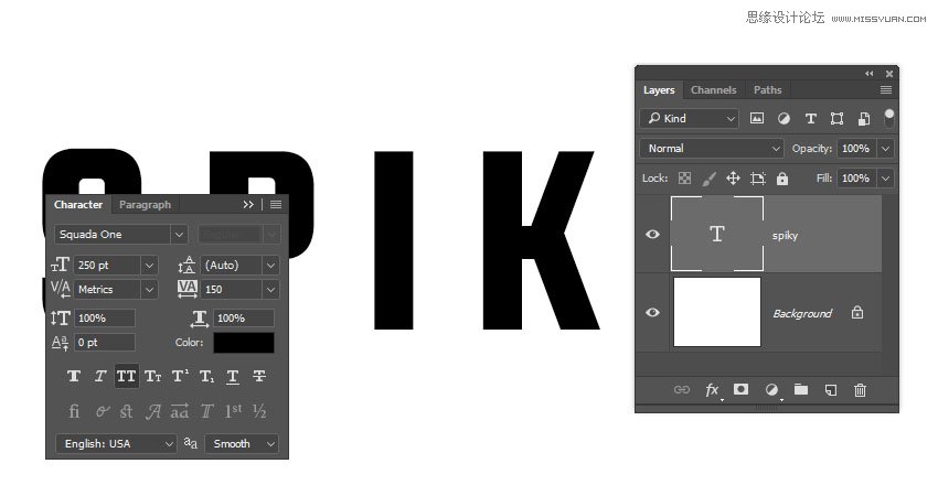 Photoshop制作金屬質(zhì)感的3D立體字【英】