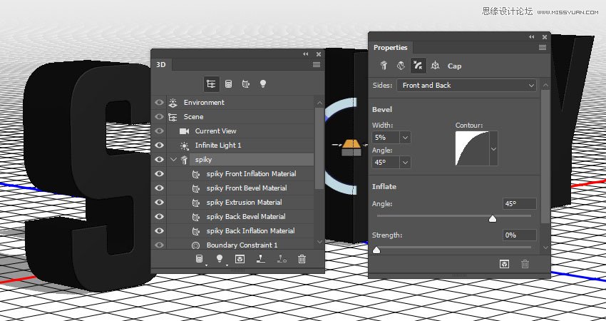 Photoshop制作金屬質(zhì)感的3D立體字【英】