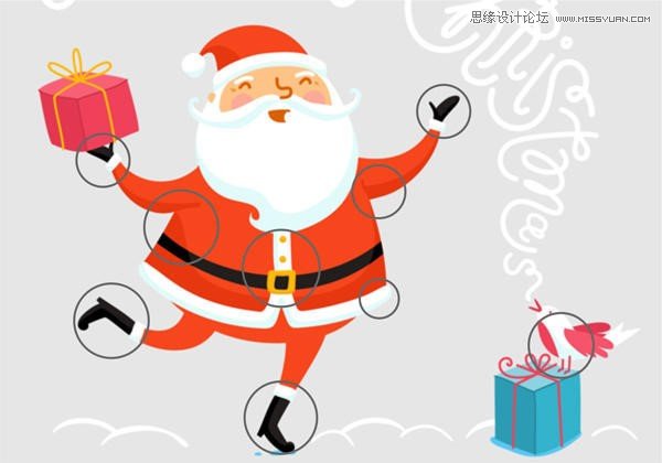 CorelDRAW繪制卡通風(fēng)格的圣誕節(jié)插畫