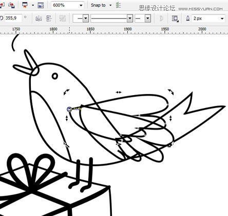 CorelDRAW繪制卡通風格的圣誕節插畫