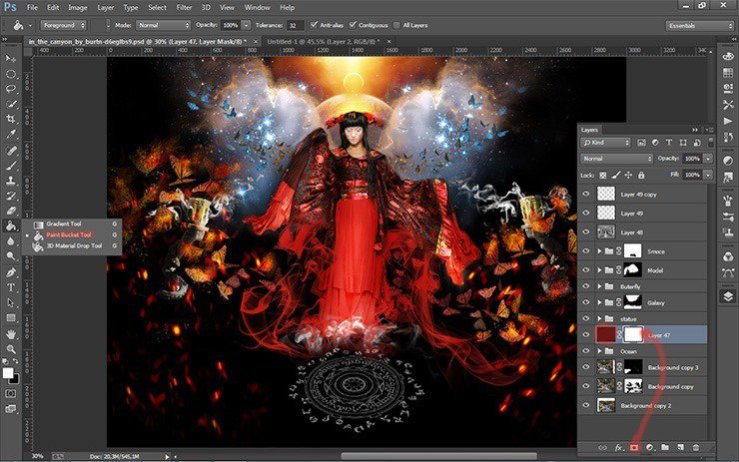 Photoshop合成正在施法的巫師【英】