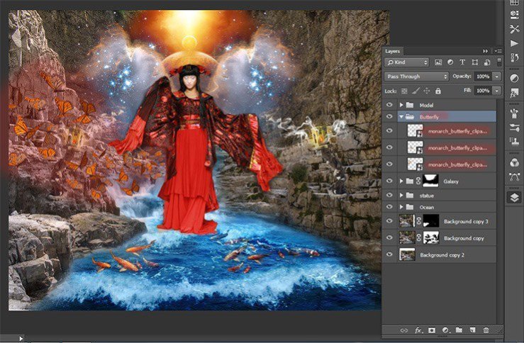Photoshop合成正在施法的巫師【英】