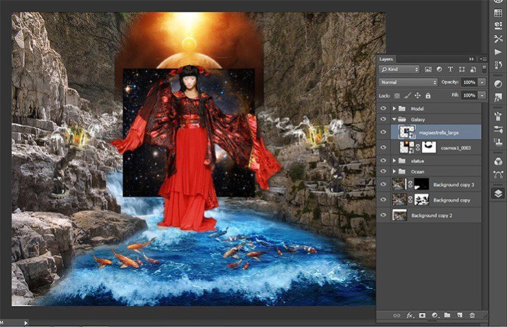 Photoshop合成正在施法的巫師【英】