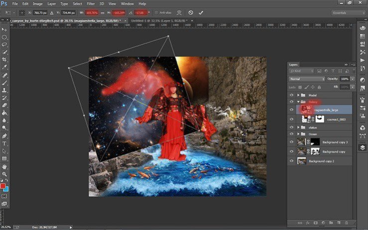 Photoshop合成正在施法的巫師【英】