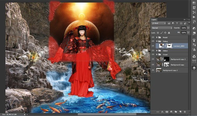 Photoshop合成正在施法的巫師【英】