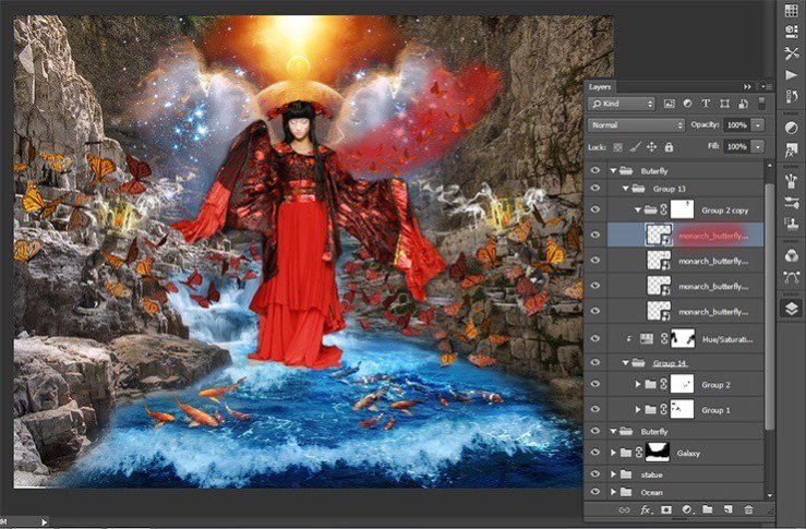 Photoshop合成正在施法的巫師【英】