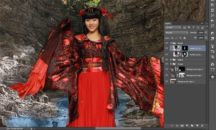 Photoshop合成正在施法的巫師【英】