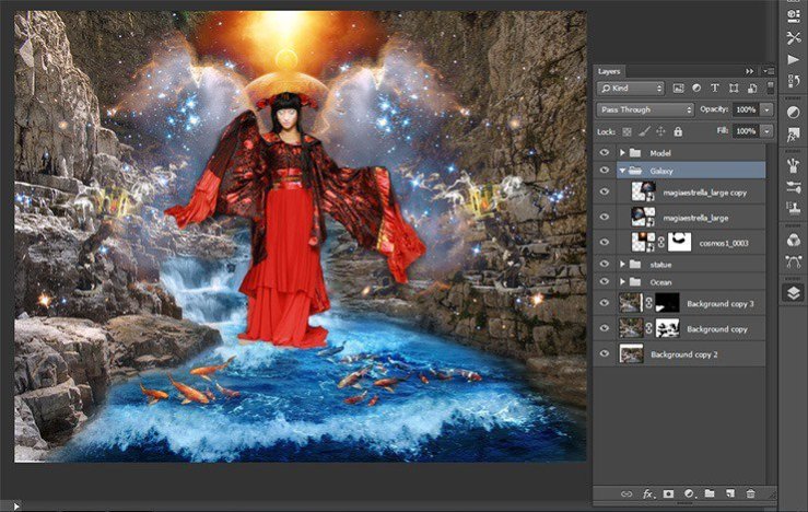 Photoshop合成正在施法的巫師【英】