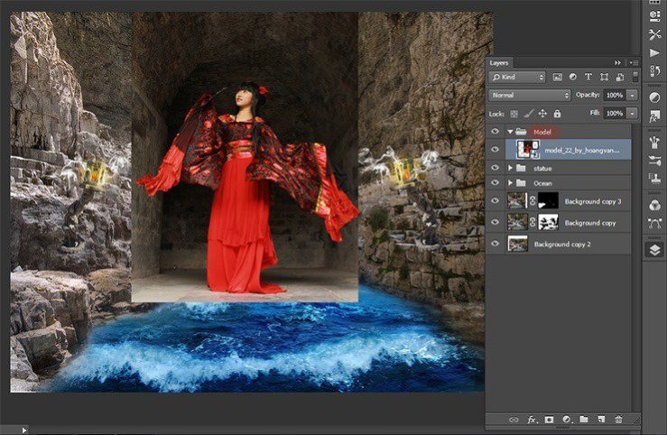 Photoshop合成正在施法的巫師【英】