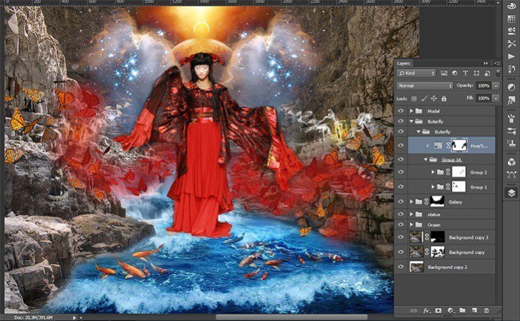 Photoshop合成正在施法的巫師【英】