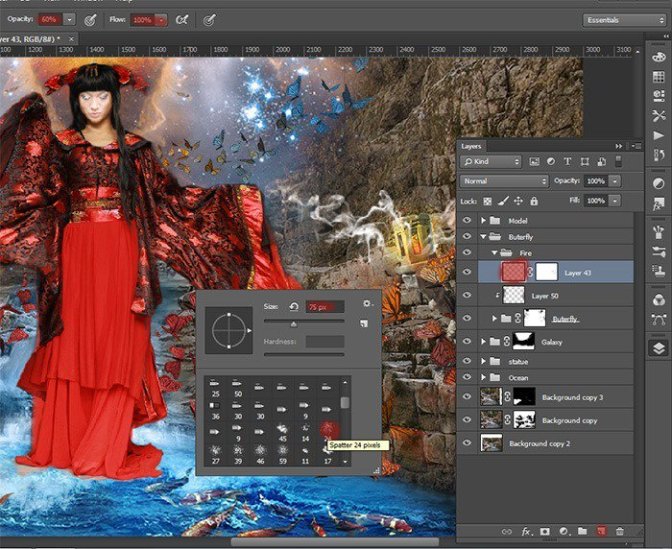 Photoshop合成正在施法的巫師【英】