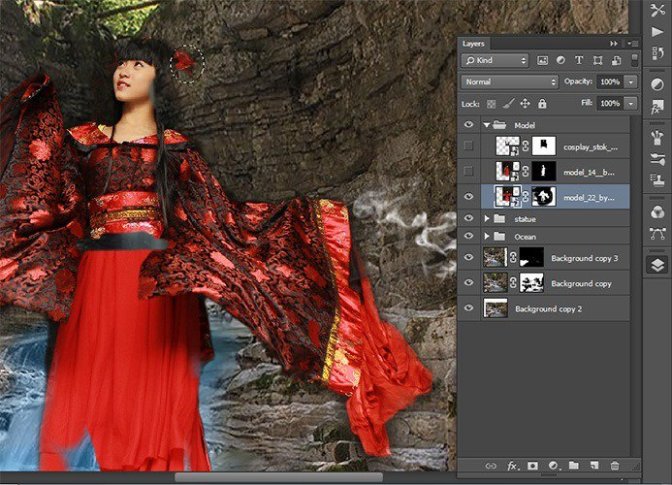 Photoshop合成正在施法的巫師【英】