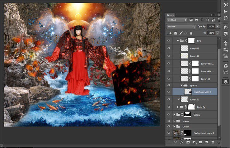 Photoshop合成正在施法的巫師【英】