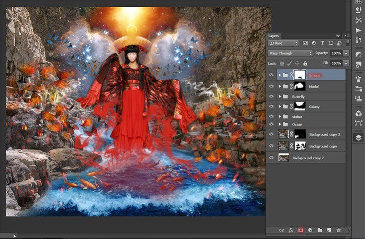 Photoshop合成正在施法的巫師【英】