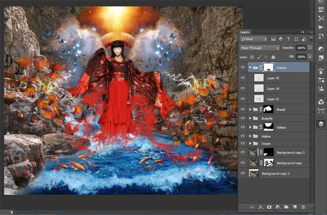 Photoshop合成正在施法的巫師【英】