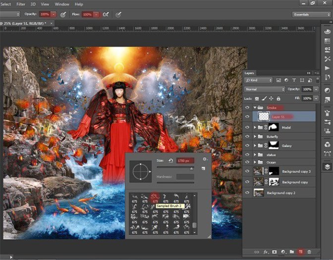 Photoshop合成正在施法的巫師【英】