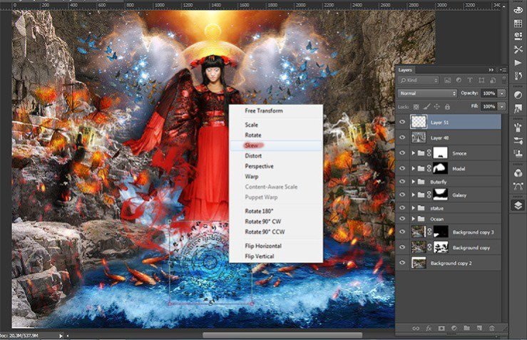 Photoshop合成正在施法的巫師【英】