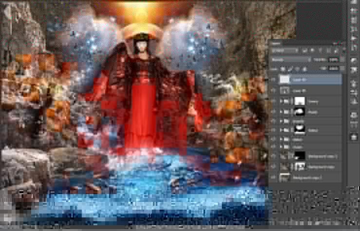 Photoshop合成正在施法的巫師【英】