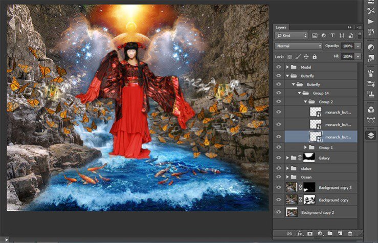 Photoshop合成正在施法的巫師【英】