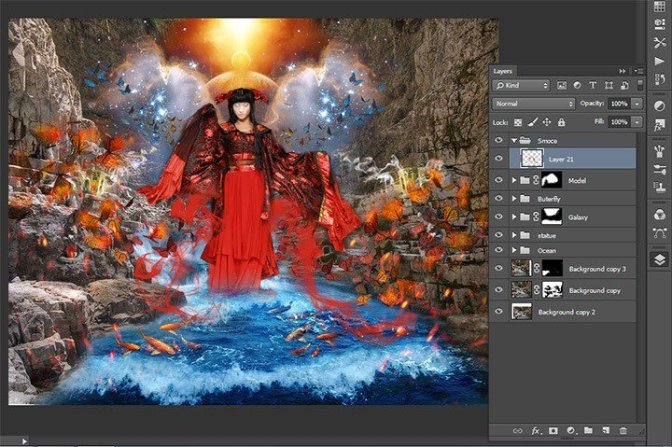 Photoshop合成正在施法的巫師【英】