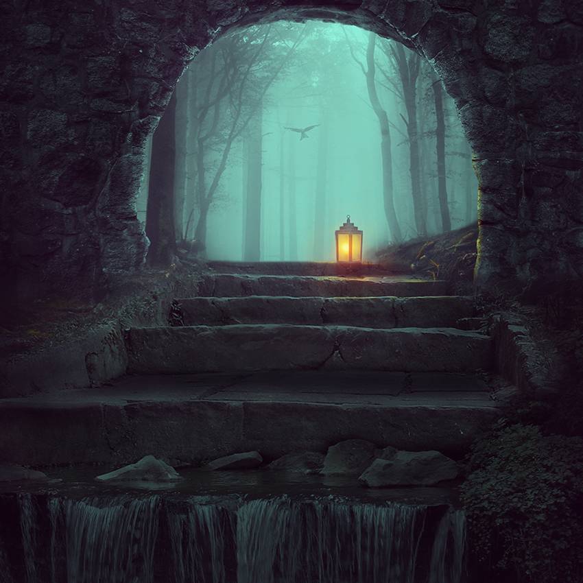 Photoshop合成夢幻風格的森林場景【英】