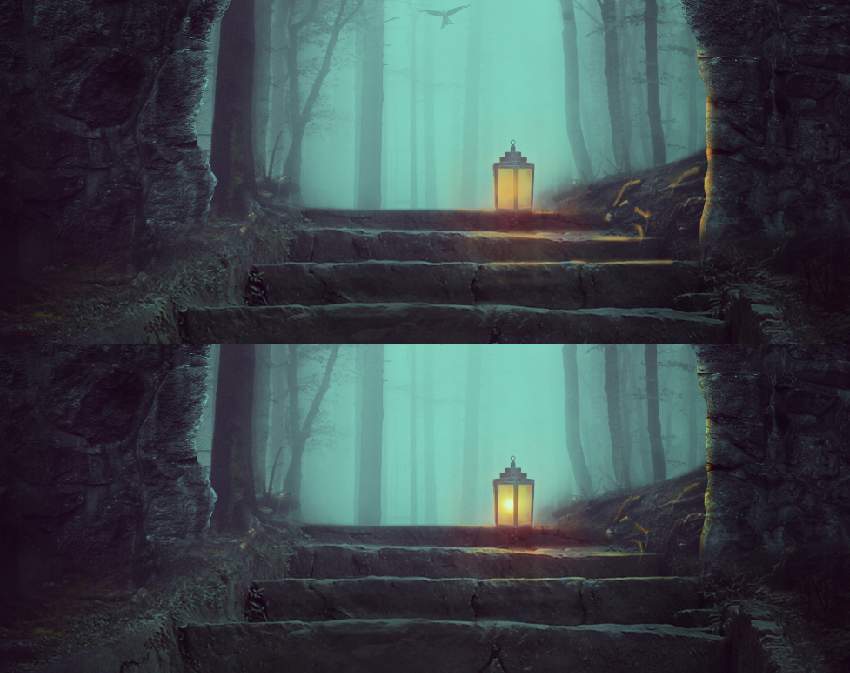 Photoshop合成夢幻風格的森林場景【英】