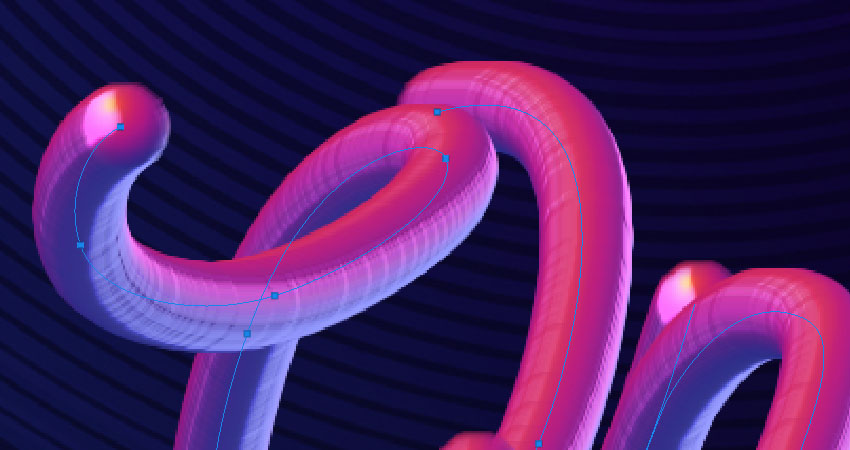 Photoshop制作驚艷大氣的3D立體字