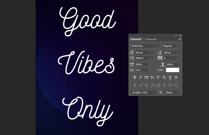 Photoshop制作驚艷大氣的3D立體字