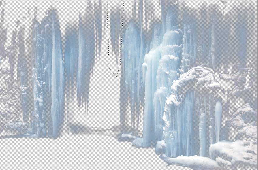 Photoshop合成冰凍特效的金魚場景【英】