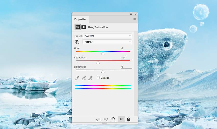 Photoshop合成冰凍特效的金魚(yú)場(chǎng)景【英】
