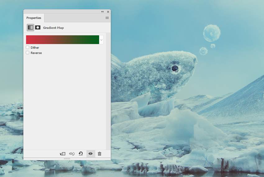 Photoshop合成冰凍特效的金魚場景【英】