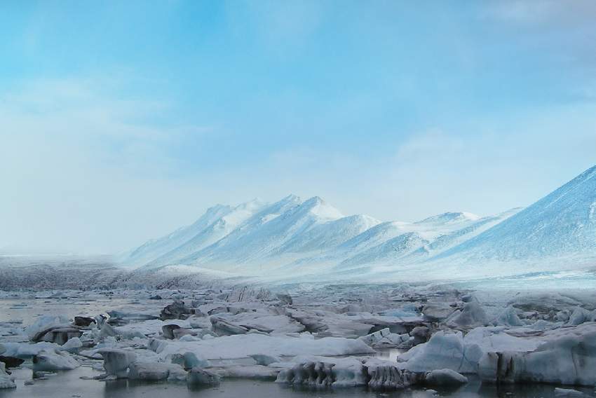 Photoshop合成冰凍特效的金魚場景【英】