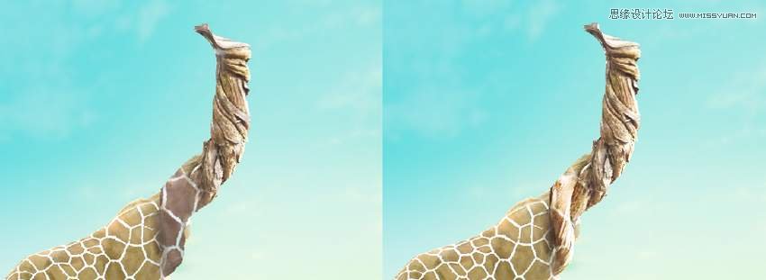 Photoshop合成長著創意大樹的長頸鹿【英】