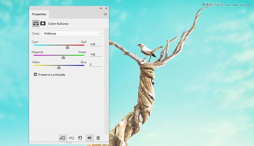 Photoshop合成長(zhǎng)著創(chuàng)意大樹(shù)的長(zhǎng)頸鹿【英】