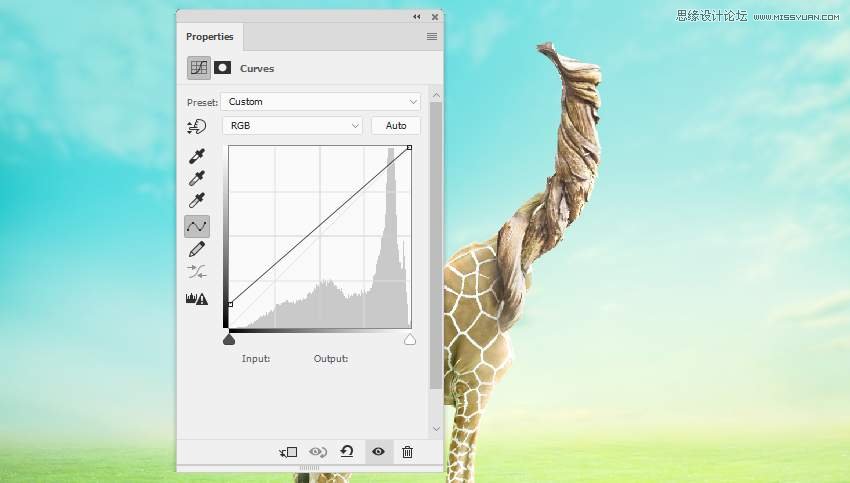 Photoshop合成長著創意大樹的長頸鹿【英】