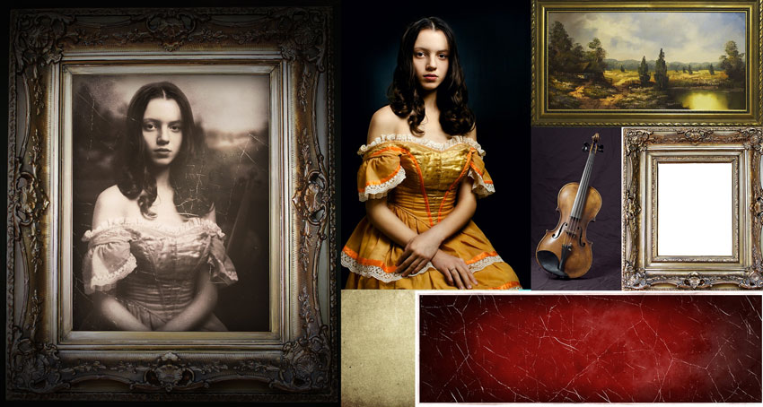 Photoshop制作復古風格的老照片效果【英】