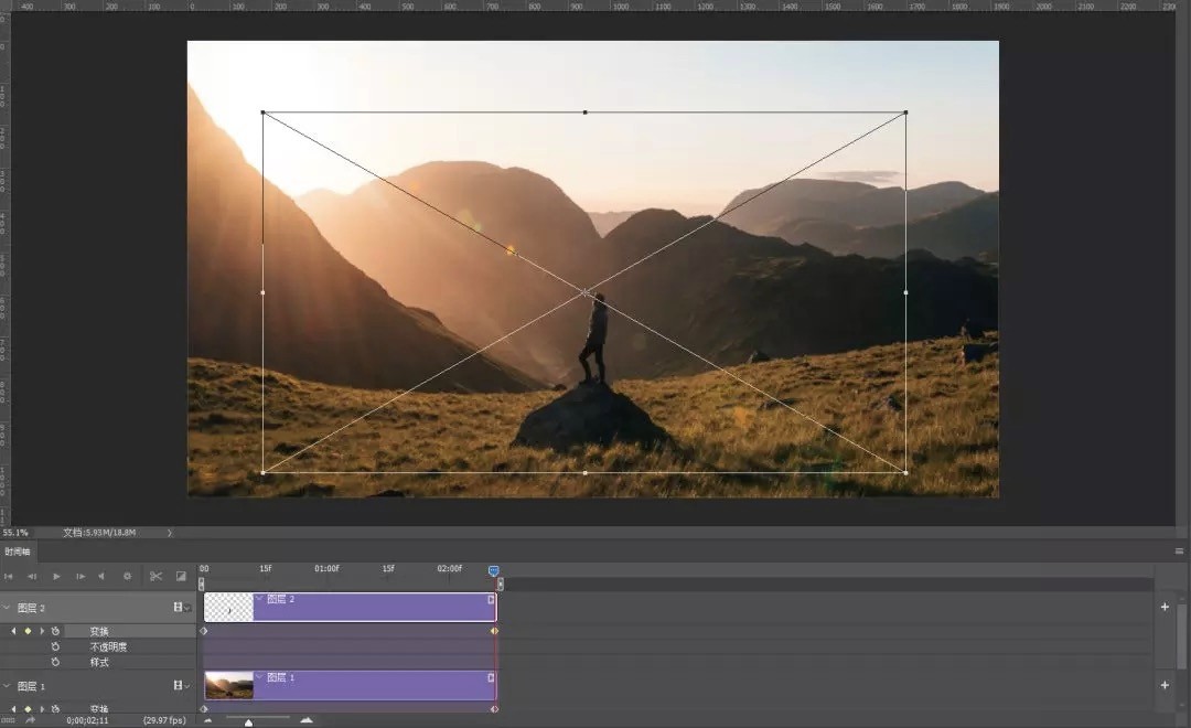 Photoshop把靜態照片做成GIF放大動畫效果