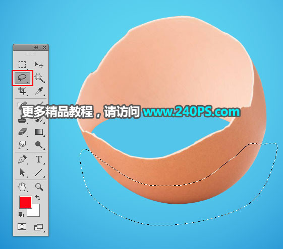 Photoshop合成蛋殼中的創意海上冒險場景