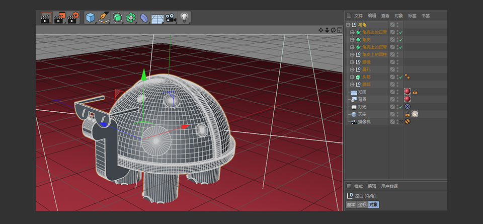 C4D������ī�R��С������ģ�̳�