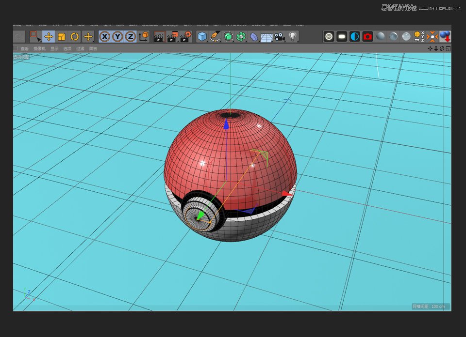 C4D�����A�εČ���С���`��ģ�̳�