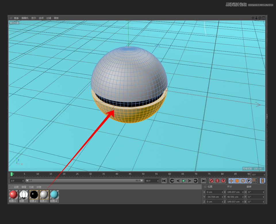 C4D�����A�εČ���С���`��ģ�̳�