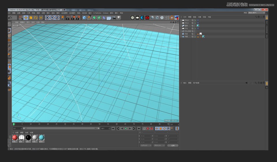 C4D�����A�εČ���С���`��ģ�̳�