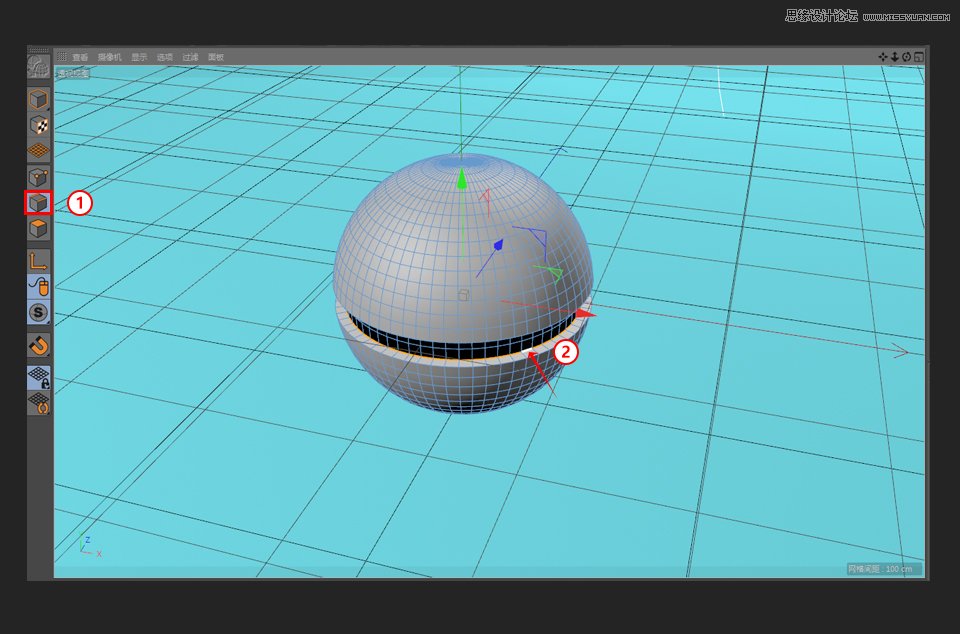C4D�����A�εČ���С���`��ģ�̳�